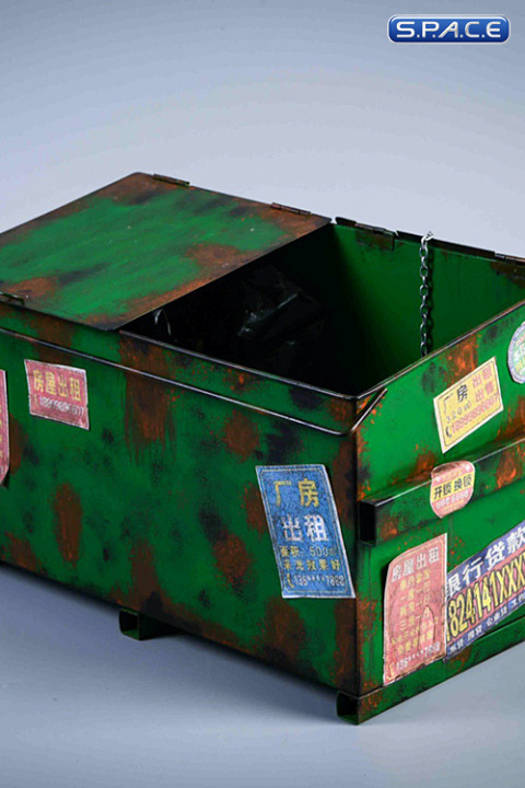 1/6 Scale Trash Container (green)