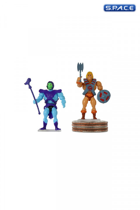 Set of 2: He-Man & Skeletor Worlds Smallest Micro Action Figures (Masters of the Universe)