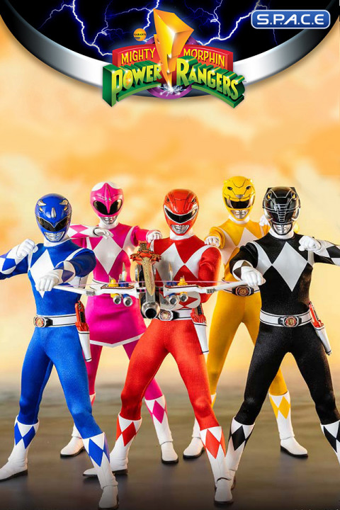 1/6 Scale Core Rangers & Green Ranger 6-Pack (Mighty Morphin Power Rangers)