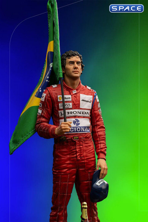 1/10 Scale Ayrton Senna GP Brazil Deluxe Art Scale Statue