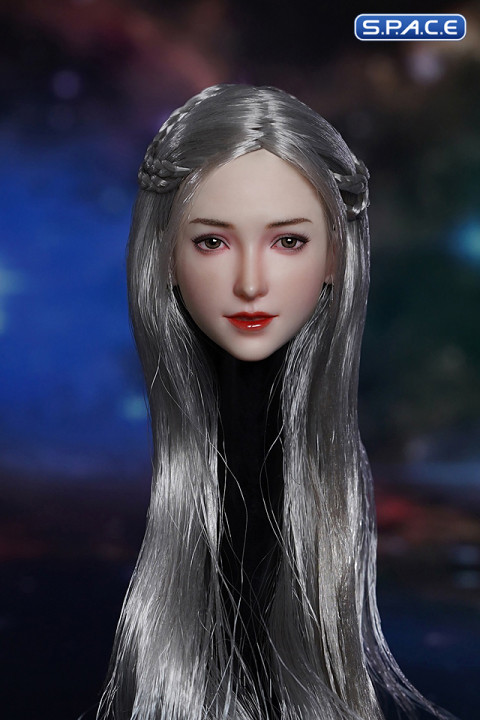 1/6 Scale Christin Head Sculpt (long grey hair)
