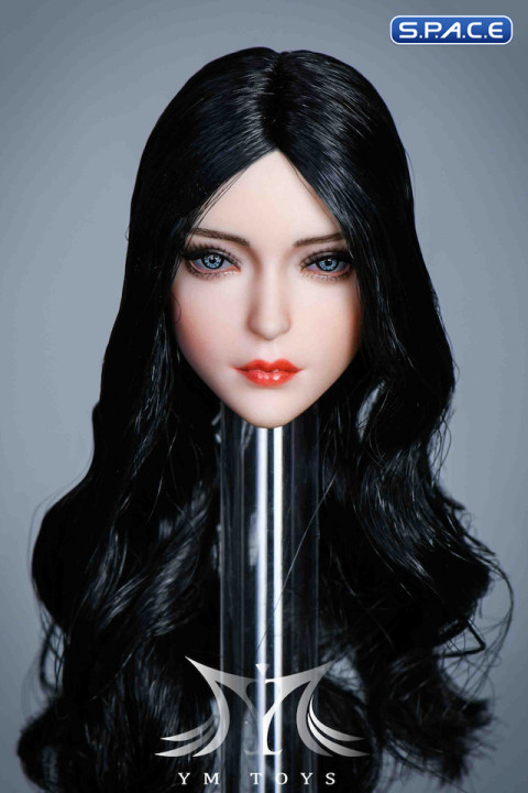 1/6 Scale Alina Head Sculpt (curly long black hair)