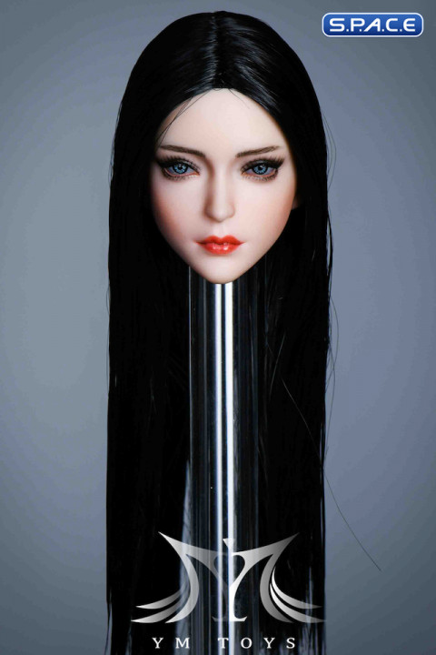 1/6 Scale Alina Head Sculpt (straight long black hair)