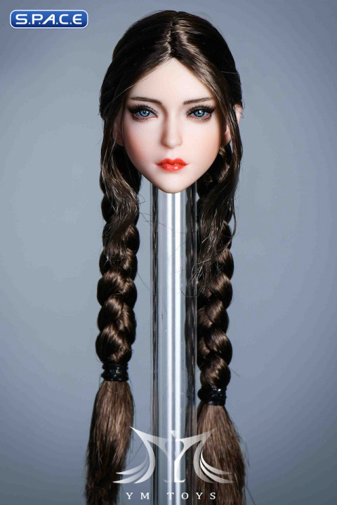 1/6 Scale Alina Head Sculpt (brown hair with braids)