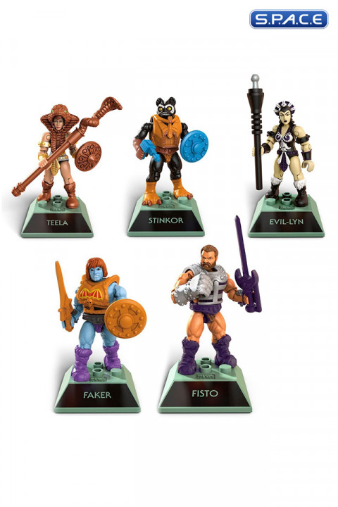 5er Komplettsatz: Heroes Wave 2 Mega Construx (Masters of the Universe)