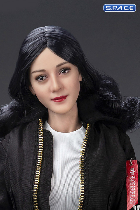 1/6 Scale Prija Head Sculpt (curly long black hair)