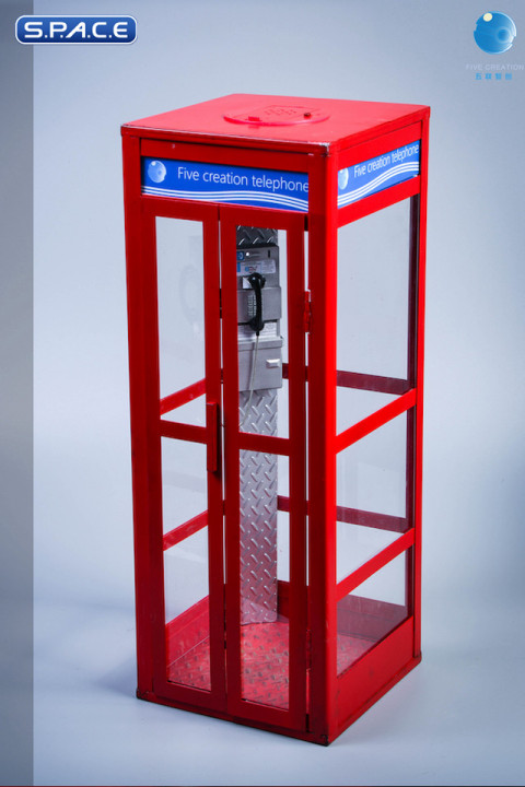 1/6 Scale Telephone Booth (red)