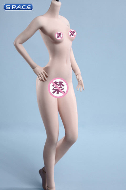 1/6 Scale female super-flexible seamless pale Body with small breast / headless