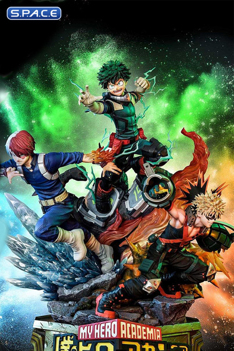 1/4 Scale Midoriya, Bakugo & Todoroki Ultimate Premium Masterline Statue (My Hero Academia)