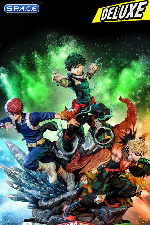 1/4 Scale Midoriya, Bakugo & Todoroki Deluxe Ultimate Premium Masterline Statue - Bonus Version (My Hero Academia)