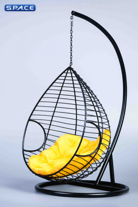 1/6 Scale Hanging Chair with yellow Pillow