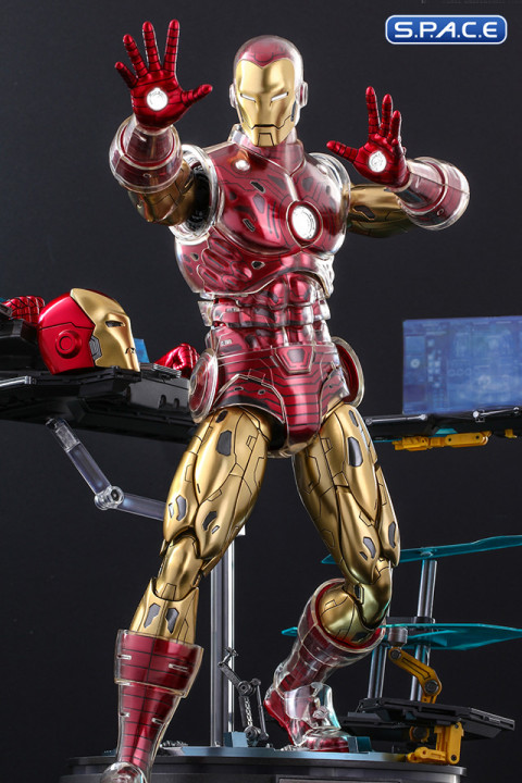 1/6 Scale Iron Man The Origins Collection Deluxe Version Comic Masterpiece CMS08D38 Diecast Series (Marvel)