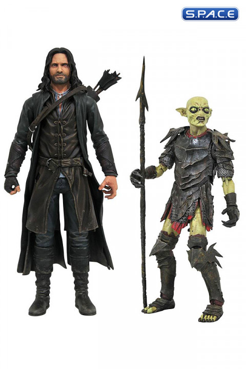 2er Satz: Aragorn & Moria Orc LOTR Select Wave 3 (Lord of the Rings)