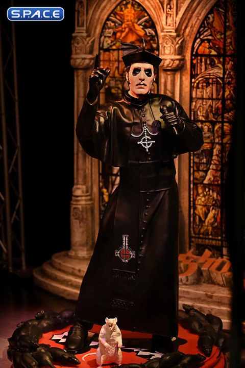 Cardinal Copia Black Cassock Rock Iconz Statue (Ghost)