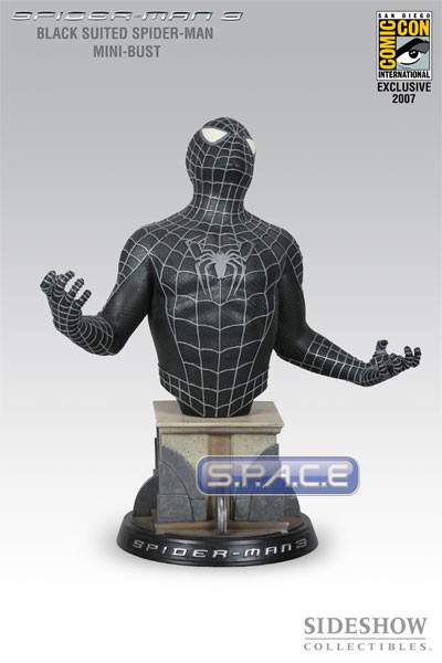 Black Suited Spider-Man Bust SDCC 2007 Excl. (Spider-Man 3)