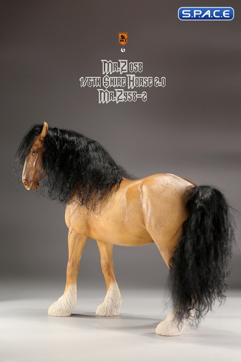 1/6 Scale Shire Horse 2.0 (dun)