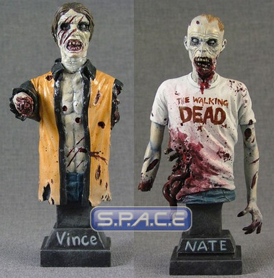 Nate & Vince Torso Bust 2er Bundle (The Walking Dead)
