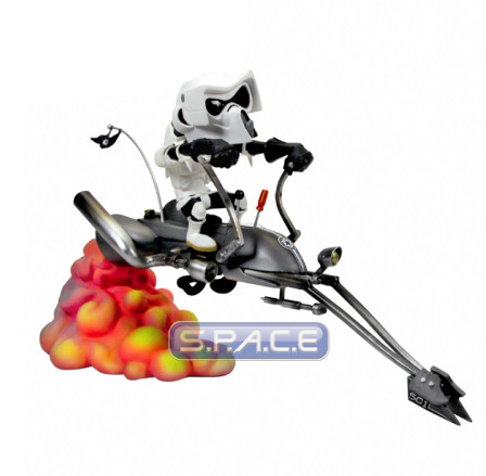 Scout Trooper on Speeder Bike Kustomz Statue (Star Wars)