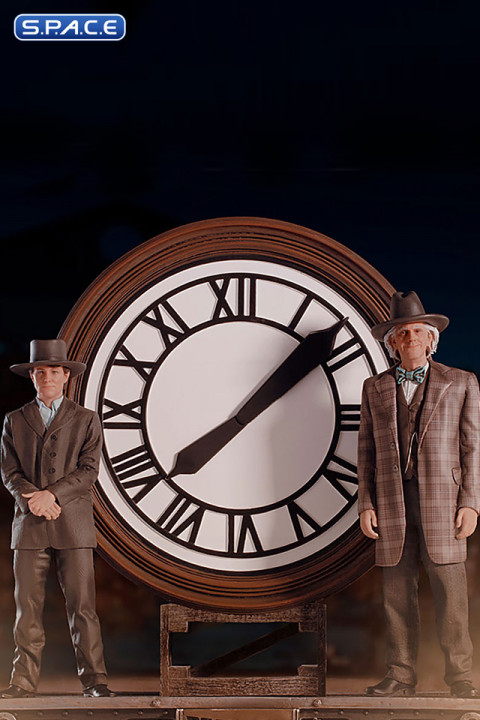 1/10 Scale Marty and Doc at the Clock Deluxe Art Scale Statue (Back to the Future 3)