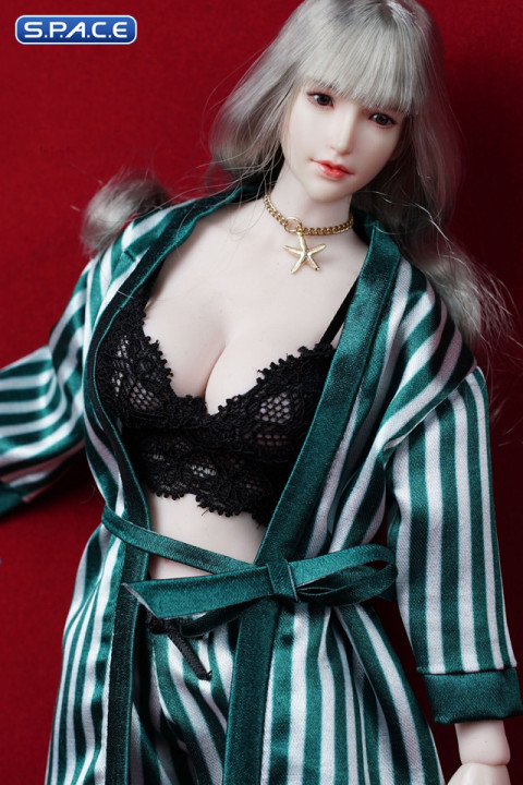 1/6 Scale female Pajamas (dark green)