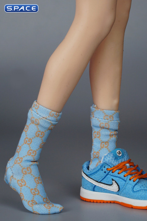 1/6 Scale Socks (blue)