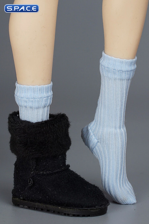 1/6 Scale Socks (light blue)