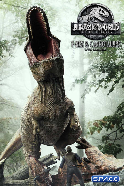 1/15 Scale Tyrannosaurus-Rex & Carnotaurus Legacy Museum Collection Statue (Jurassic World: Fallen Kingdom)