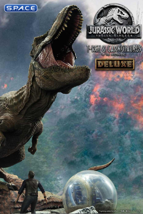 1/15 Scale Tyrannosaurus-Rex & Carnotaurus Deluxe Legacy Museum Collection Statue (Jurassic World: Fallen Kingdom)