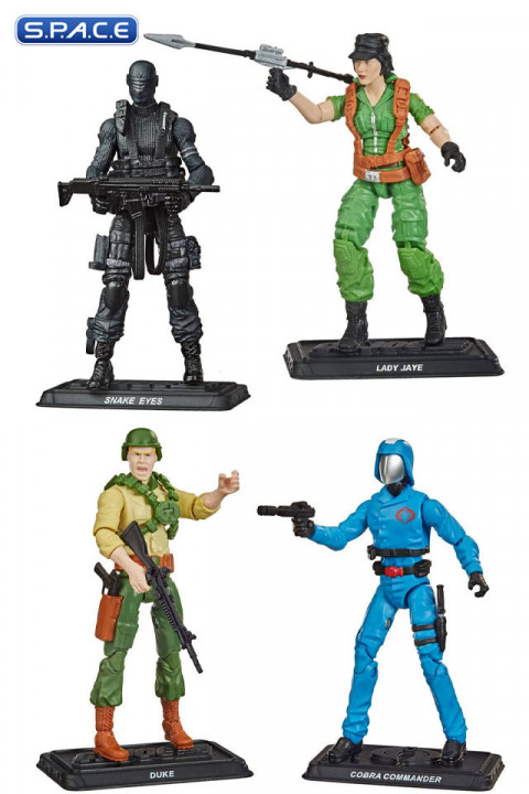 Complete Set of 4: G.I. Joe Retro Collection Series 2021 Wave 1 (G.I. Joe)