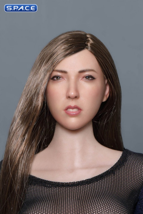 1/6 Scale Susan Head Sculpt (straight long brown hair)