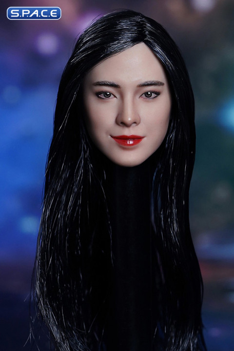 1/6 Scale Sabine Head Sculpt (long black hair)