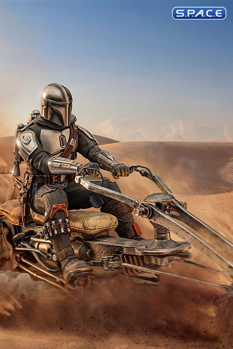 1/10 Scale The Mandalorian on Speederbike Deluxe BDS Art Scale Statue (The Mandalorian)