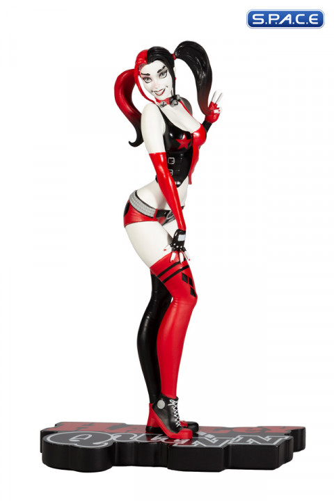 Harley Quinn red, white & black Statue by Scott Campbell (DC Comics)