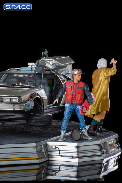 1/10 Scale DeLorean Full Set Deluxe Art Scale Statue (Back to the Future 2)