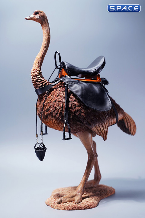 1/6 Scale Ostrich with saddle (brown)