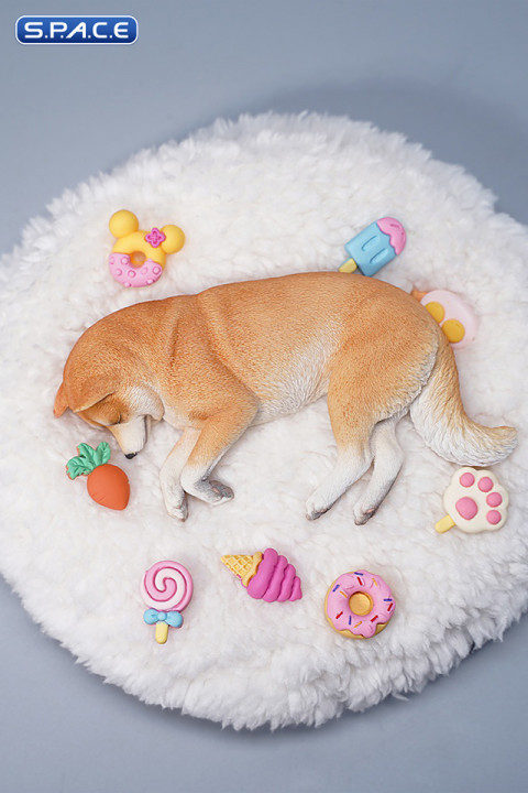 1/6 Scale Shiba Inu - sleeping sideward (brown)