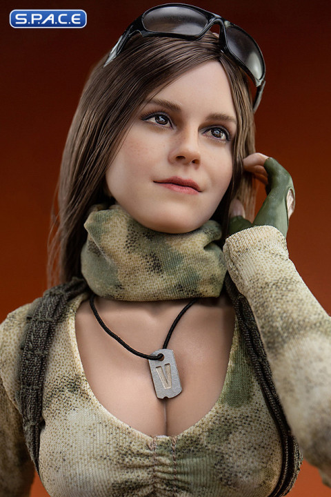 1/6 Scale Emma Head Sculpts (long brown hair)