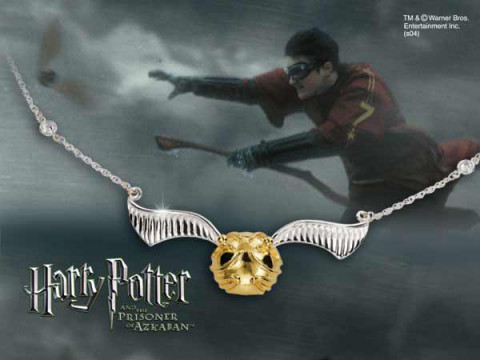 The Quidditch Golden Snitch Necklace (Harry Potter)