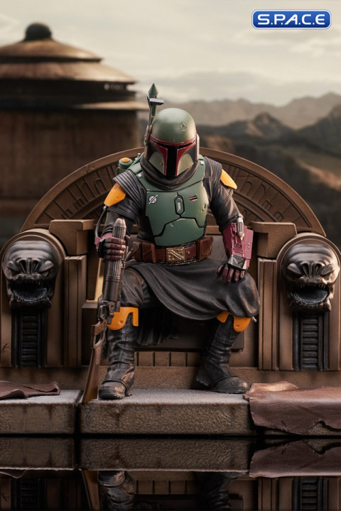 Boba Fett on Throne Premier Collection Statue (The Mandalorian)