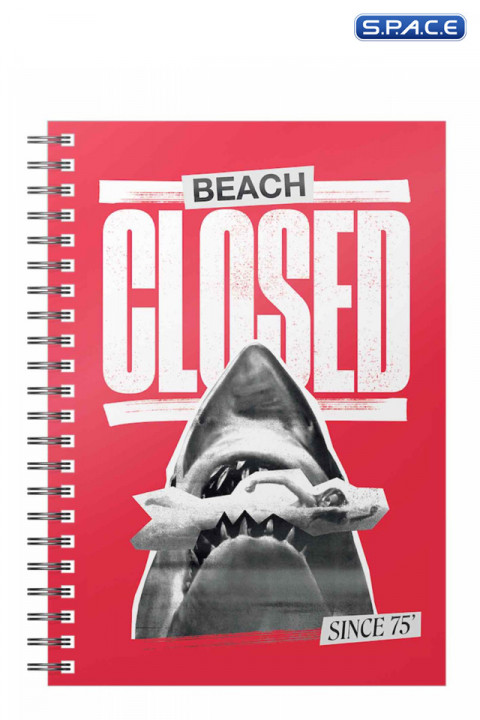 »Beach Closed« Spiral Notebook (Jaws)