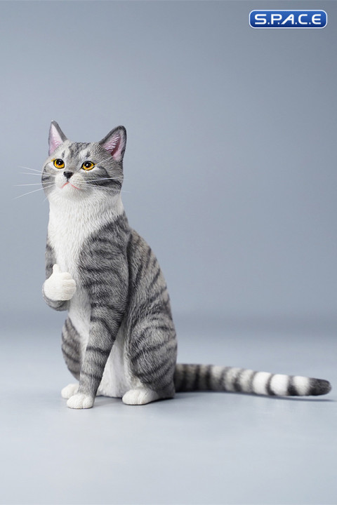 1/6 Scale Thumb Up Cat (grey)