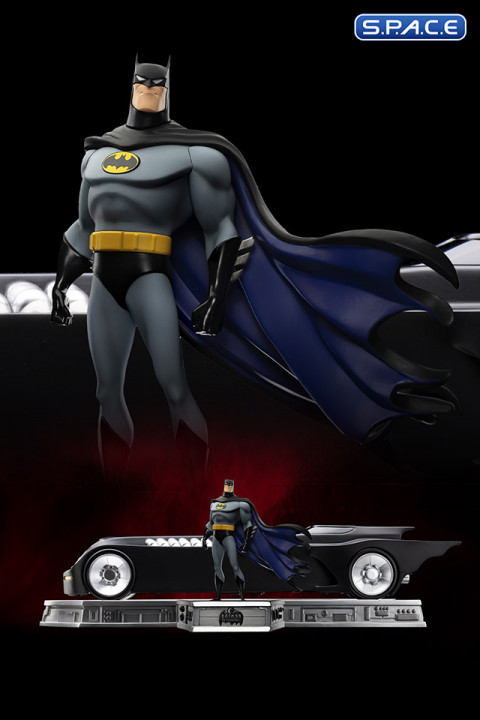 1/10 Scale Batman & Batmobile Deluxe Art Scale Statue (Batman: The Animated Series)