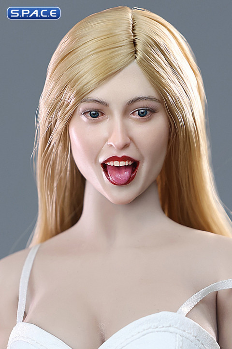 1/6 Scale Naughty Girl Yoki Head Sculpt (blonde hair)