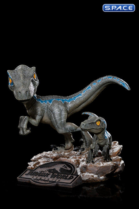 特撮 Blue and Beta - Jurassic World. Minico Statue Blue and Beta - Jurassic World: Dominion - MiniCo