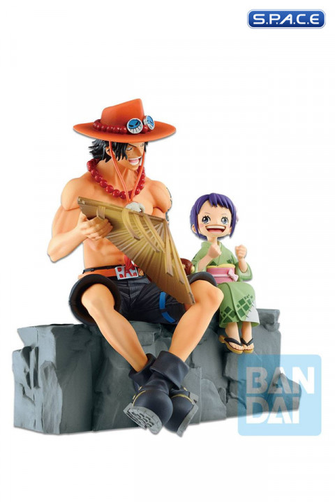 Ace & Otama Emorial Vignette PVC Statue - Ichibansho Series (One Piece)