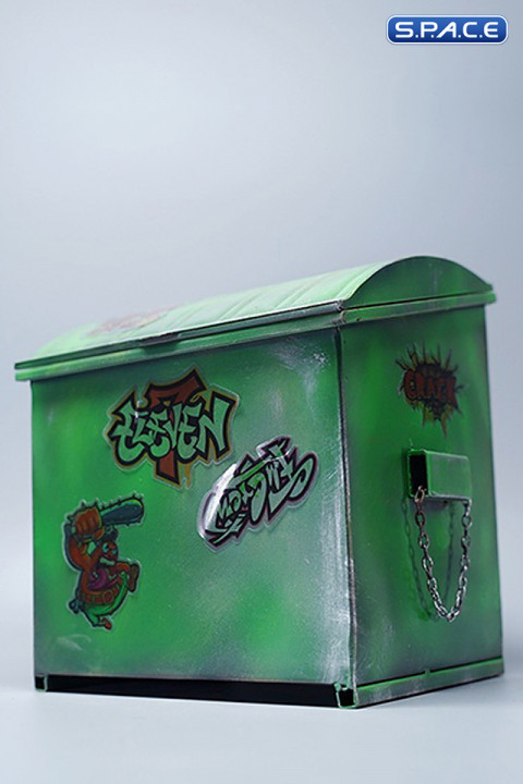 1/6 Scale Garbage Can (green)