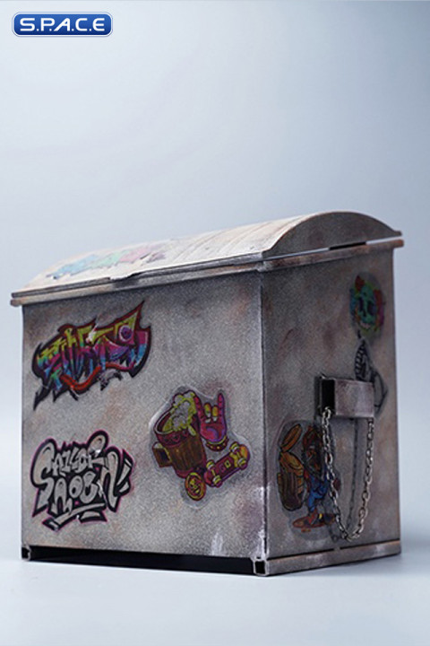 1/6 Scale Garbage Can (grey)