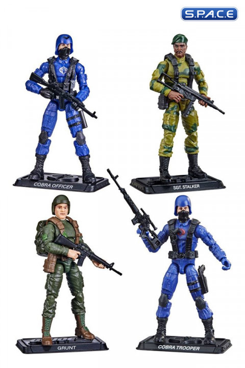 4er Komplettsatz: G.I. Joe Retro Collection Series 2021 Wave 3 (G.I. Joe)