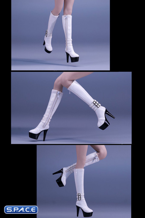 1/6 Scale Plateau Boots (white)