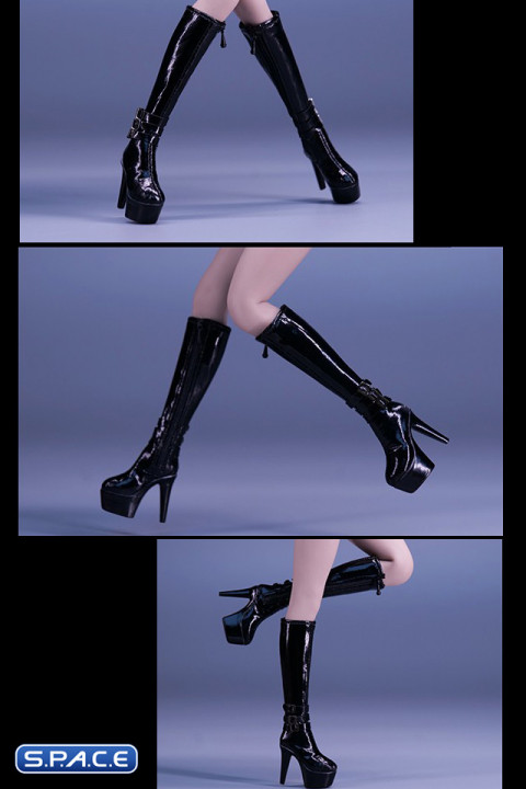 1/6 Scale Plateau Boots (black)